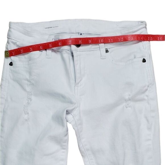 Kut from the Cloth White Cuffed White Catherine Boyfriend Jeans - Picture 4 of 9